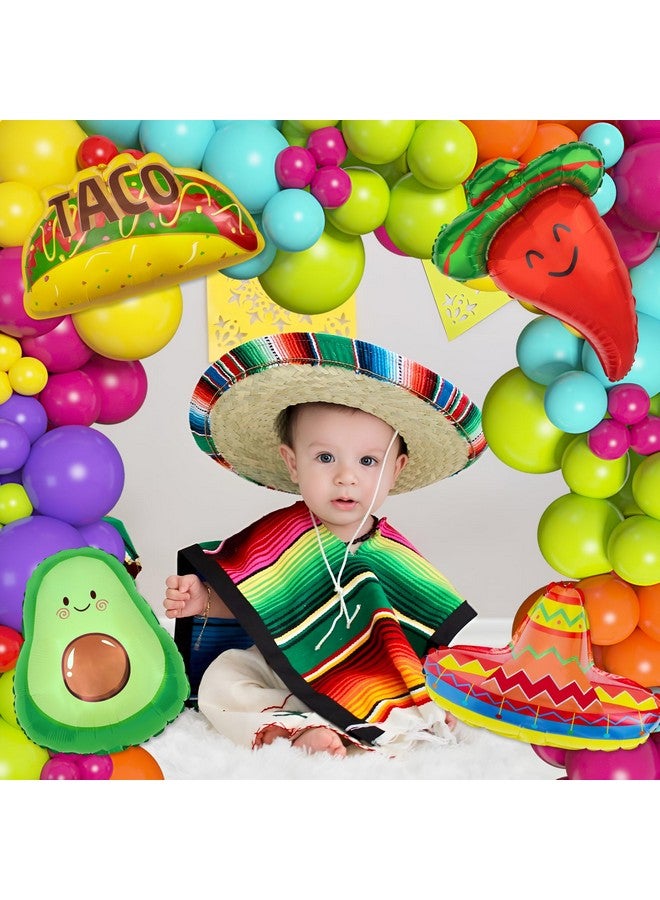 Amandir Amandir 169Pcs Mexican Fiesta Party Decorations, Fiesta Balloon Garland Arch Kit Cactus Chili Avocado Mexican Themed Balloons for Cinco De Mayo Carnival Birthday Party Taco Bout Decoration - Image 5