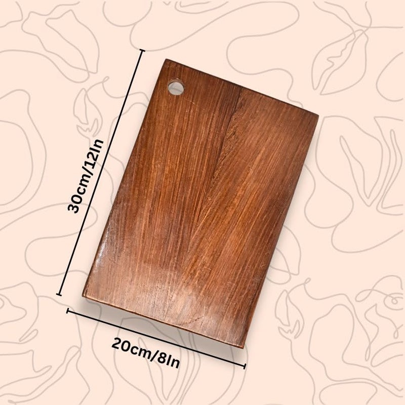 Decorlay Sheesham Wood Cutting Board Premium Kitchen Chopping Board for Meat Veggies Fruit and Cheese 30x20x245 cm - Image 3