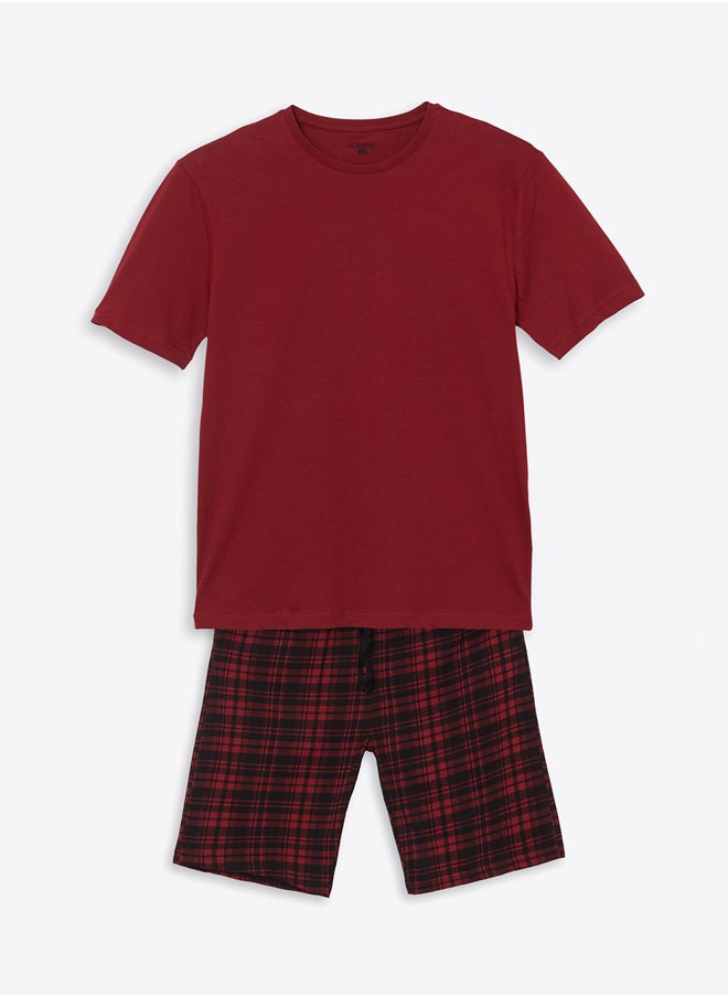 LC WAIKIKI Standard Fit Men's Shorts Pajama Set  - Image 1