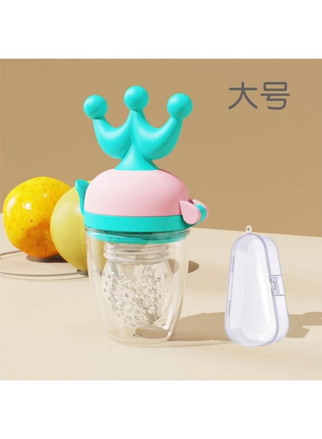 Crown Bite Teether Baby Bite Fruit And Vegetable Happy Baby Eat Fruit Food Supplement Device Bite Bag Feeding Tableware