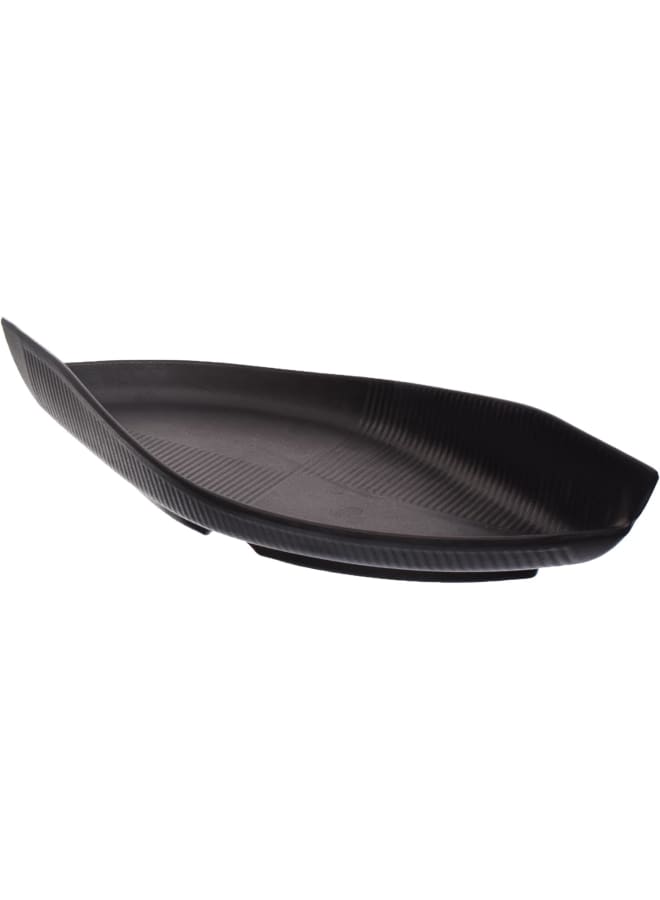 Moments Melamine Oval Plate, 36 Cm Size, Black - Image 2