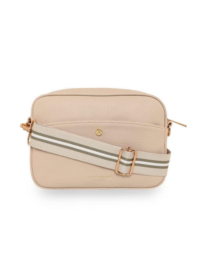 Accessorize London Women's Cream Camera Sling Bag| sling bag for woman latest |crossbody bag for women stylish |Shoulder/Crossbody Bag for Women with Adjustable Sling Srap - Image 1