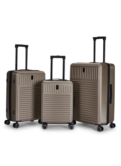 LIMRA Travel bags hard Luggage set 3 pieces size 28/24/20 inch Champagne