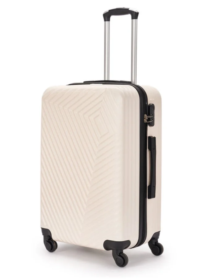 ليمرا طقم شنط سفر مكون من 3 حقائب أمتعة لون بيج مقاس 28"/24"/20" بوصة