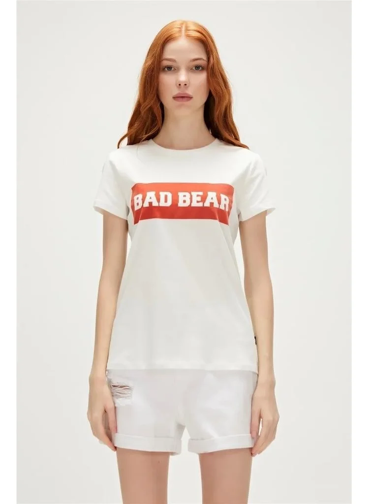 Bad Bear Badbear Alıana Women's T-Shirt Candy White