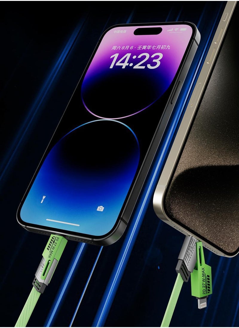 Generic - 4 in 1 data line,fast charging data cable,usb conector,suitable for iphone samsung,vivo,remi,huawei anykind ofmobil - Image 1