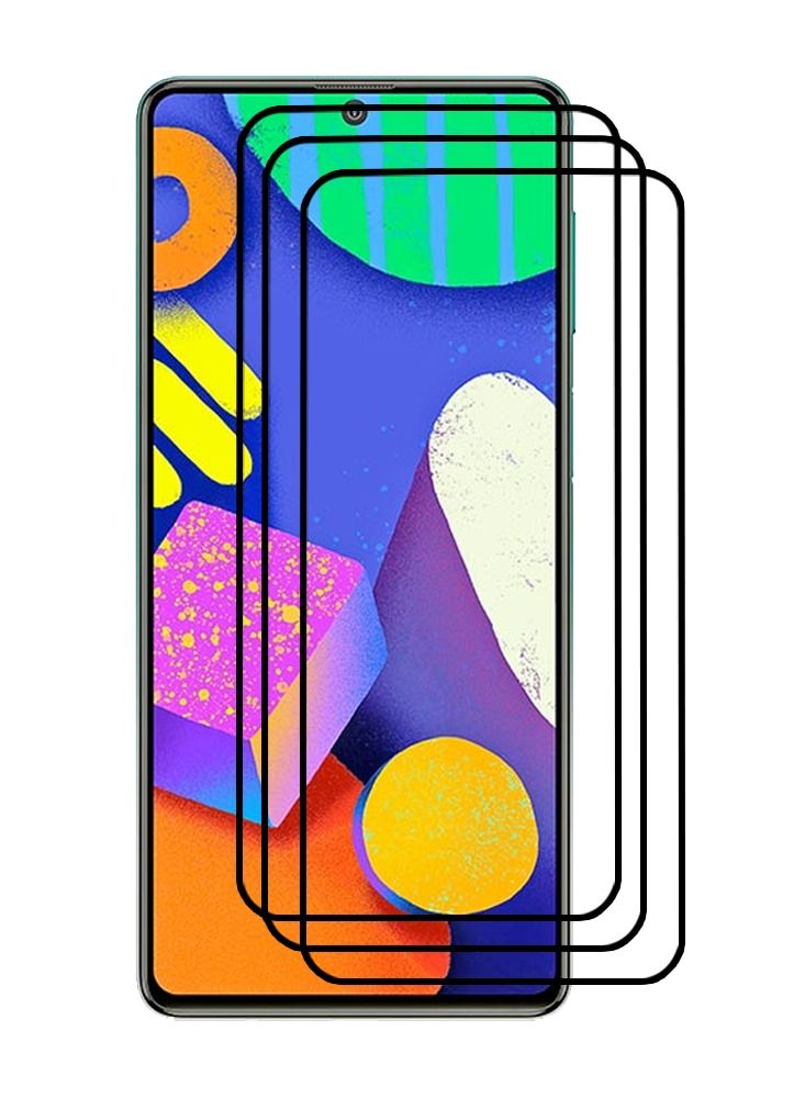 CATANES 3 Pack For Samsung Galaxy F62 Screen Protector Tempered Glass Full Glue Back - Image 2