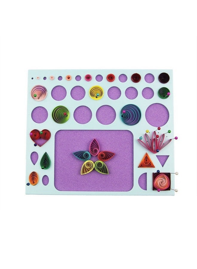 YURROAD 3 In 1 Paper Quilling Template Board With Pins Quilling Knitting Board Cork Shape Mold Diy Tool 