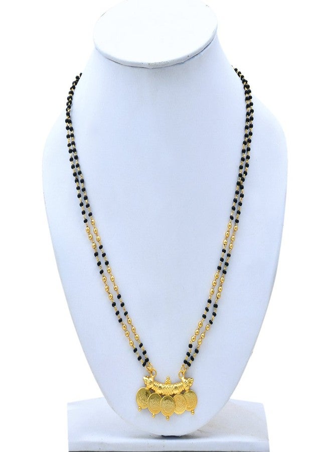 Superstore18 lakshmi Gold plated, panch-tatva 5 Coin Laxmi Ginni traditional Mangalsutra Tanmaniya, for Women (SST1218MSSV) - Image 3