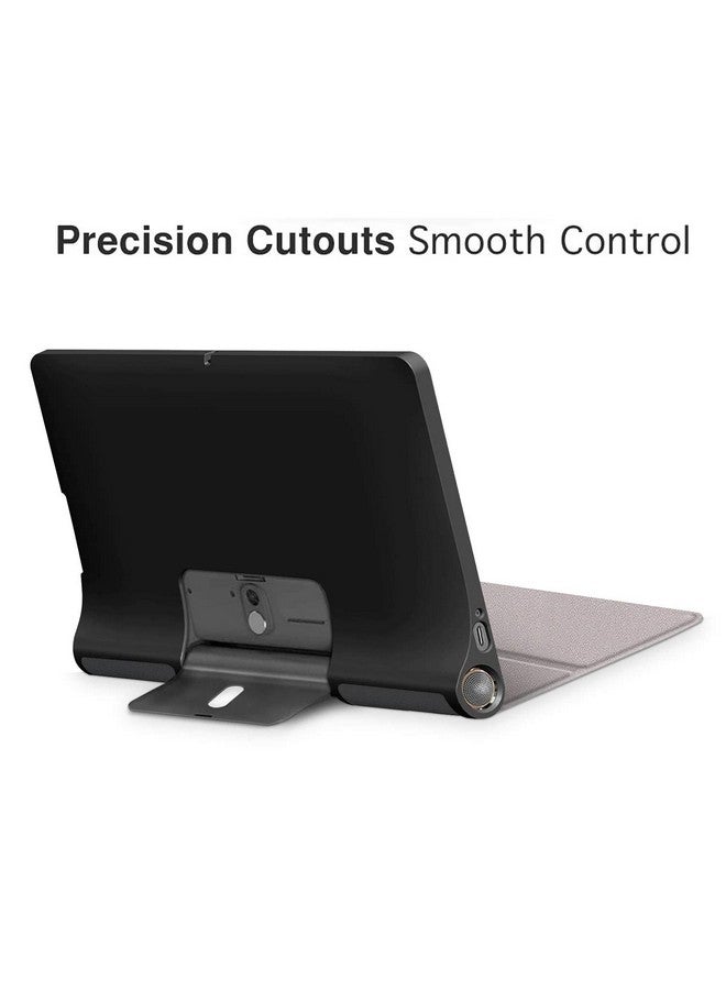 Smart Flip Case Cover for Lenovo Yoga Smart Tab 10.1 YT-X705X/YT-X705F - Black - Image 5