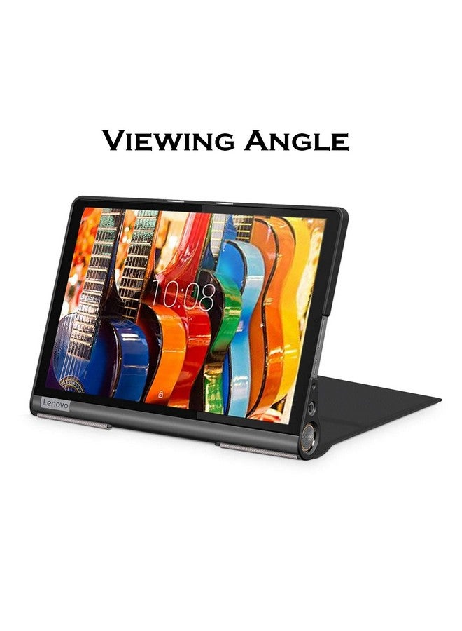 Smart Flip Case Cover for Lenovo Yoga Smart Tab 10.1 YT-X705X/YT-X705F - Black - Image 2