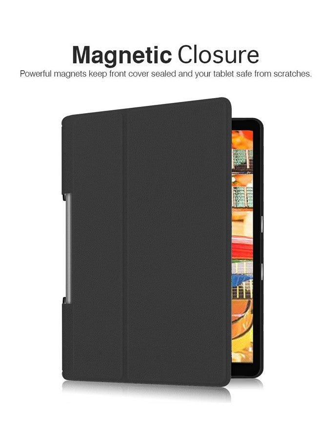 Smart Flip Case Cover for Lenovo Yoga Smart Tab 10.1 YT-X705X/YT-X705F - Black - Image 3