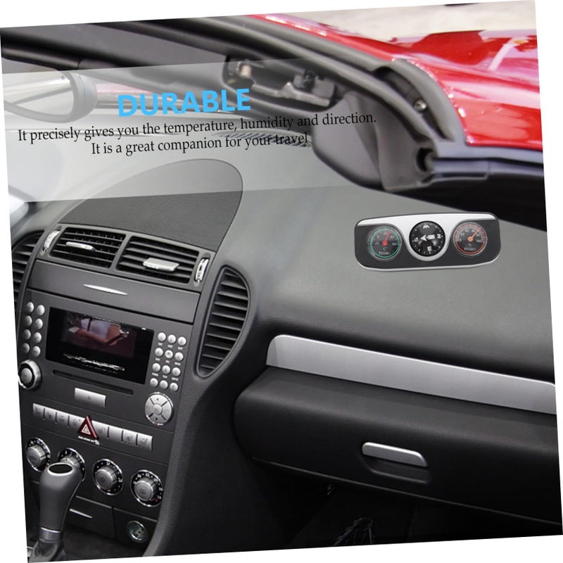 Multi Function Car Compass With Thermometer Hygrometer Dash Mount Navigation Tool - Image 5
