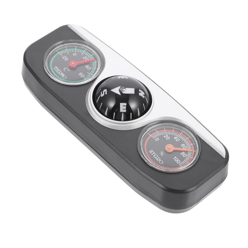 Multi Function Car Compass With Thermometer Hygrometer Dash Mount Navigation Tool - Image 2