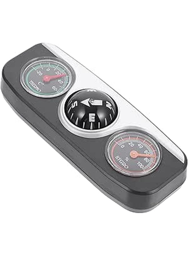 Multi Function Car Compass With Thermometer Hygrometer Dash Mount Navigation Tool - Image 1