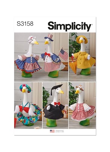 Simplicity SS3158OS Summer Clothes for Porch and Lawn Geese Sewing Pattern Packet Design Code S3158 Sizes One Size - Image 1