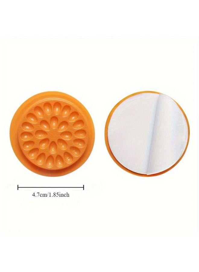 Random Color 4pcs Eyelash Glue Tray with Grafting Eyelash Curler Base Plate and PVC Gasket - Image 4