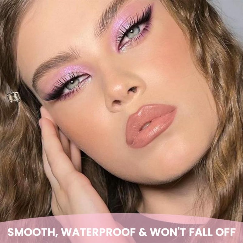 CAKAILA 16Colors Light Purple Pink Brown Nude Basics Matte Eyeshadow Palette,Eye Shadow Travel Makeup Palette all in one Long Lasting Waterproof,Great for Travel Gift Kit - Image 4