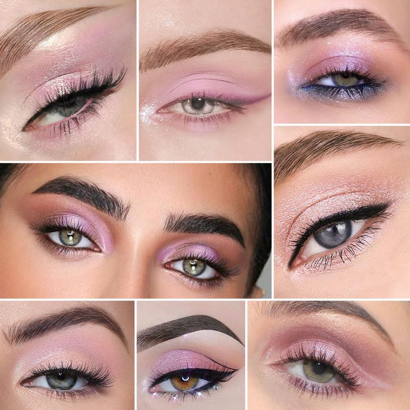 CAKAILA 16Colors Light Purple Pink Brown Nude Basics Matte Eyeshadow Palette,Eye Shadow Travel Makeup Palette all in one Long Lasting Waterproof,Great for Travel Gift Kit - Image 2