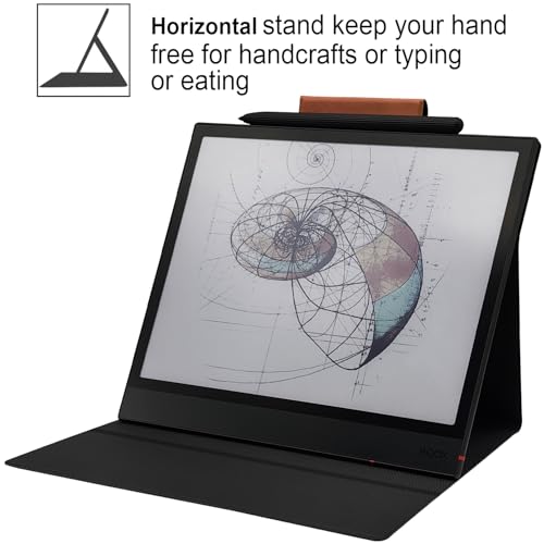 GOVTVA Magnetic Stand Case for Onyx Boox Tablet Note Air 5 C/Note Air 4 C/Note Air 3 C (2025/2024/2023 Released) Ultra-Thin Leather Cover with Magnetic Pen Buckle, Auto Sleep/Wake (Vintage Brown) - Image 4