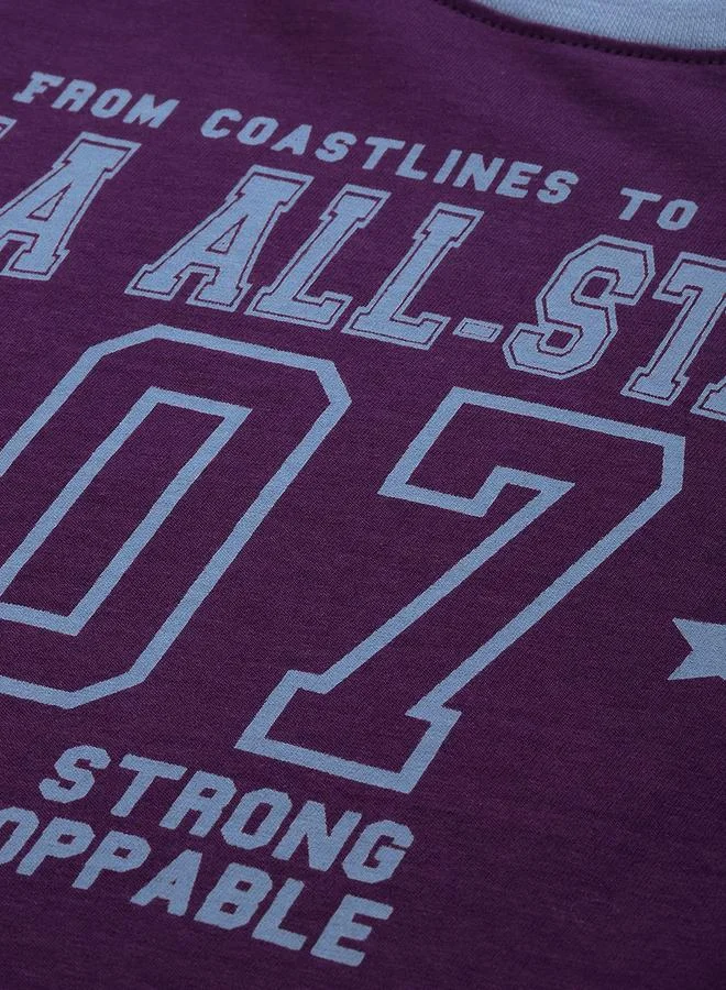 ديلينجر تيشيرت قصير مطبوع نسائي بقصة عادية