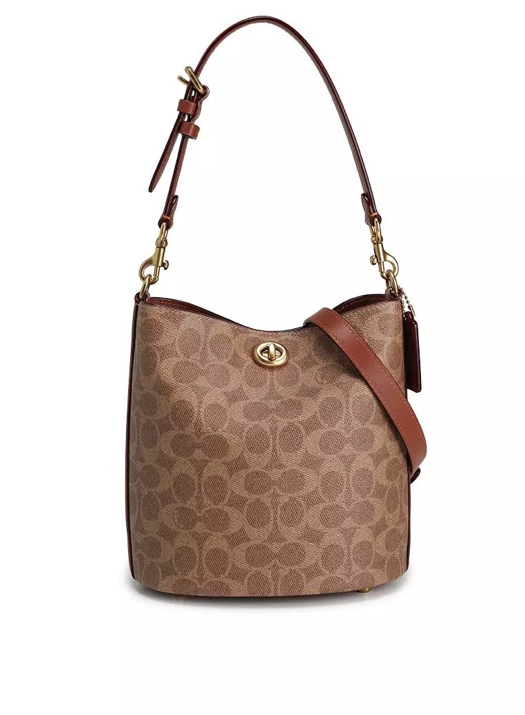 كوتش اوت ليت حقيبة دلو ناعمة من COACH Willow مقاس - Image 1