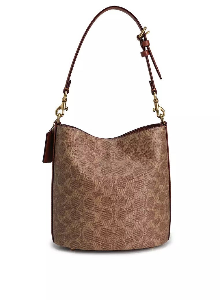 كوتش اوت ليت حقيبة دلو ناعمة من COACH Willow مقاس - Image 3