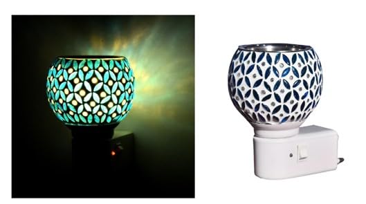Rofras Electric Kapoor Dani Dhoop Dani Pooja for Home Office Multipurpose Ceramic Kapoor Dani Night lamp Incense Burner - Image 3
