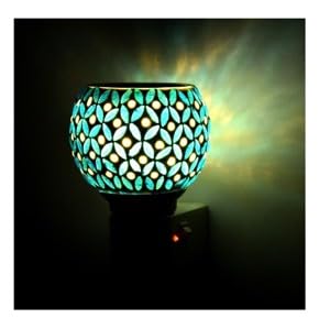 Rofras Electric Kapoor Dani Dhoop Dani Pooja for Home Office Multipurpose Ceramic Kapoor Dani Night lamp Incense Burner - Image 1
