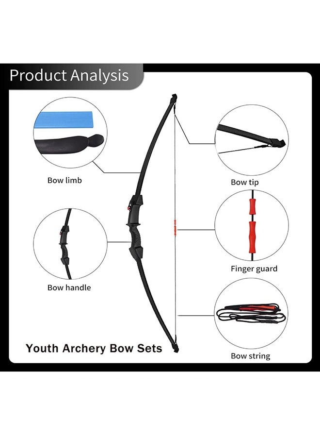 YelaJoy - Kids Bow and Arrow Set, Upgraded Youth Bow and Arrow, Kids and Beginner Bow Practice Bow, With 6 Arrows and Accessories For Outdoor Practice Bow and Arrow Set, Sports/Game (G-1) - Image 1