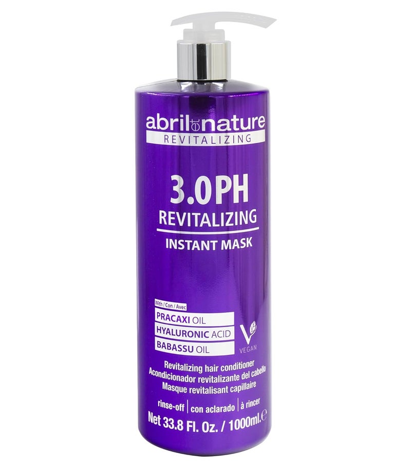 abril et nature - Professional Mask 3.0 PH Revitalizing - Protect and Maintain Your Color - Long Lasting - Sulfate and Paraben-Free - Professional Hairdressing Treatment - Greater Shine - 1000 ml