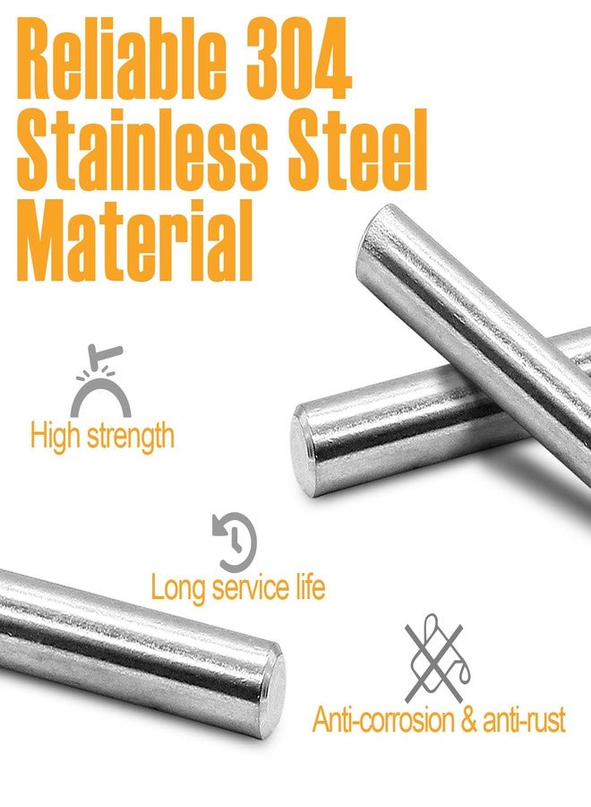 Coufce Stainless Steel Dowel Shelves Pin, 6mm x 40mm (24 Pcs) - Image 3