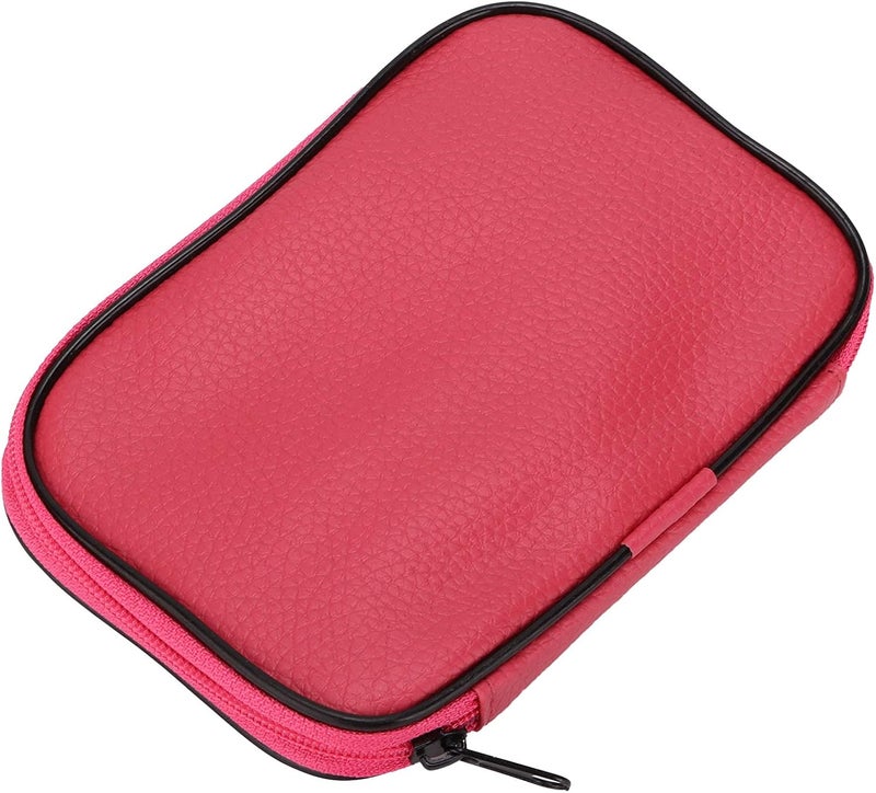 22pcs Crochet Hooks Set, Ergonomic Colored Aluminum and Alumina Needles with Accessory Tools, Rose Red Faux Leather Case - Comfortable Grip, Durable Craftsmanship, Ideal for (Rose red Leather case - Image 4