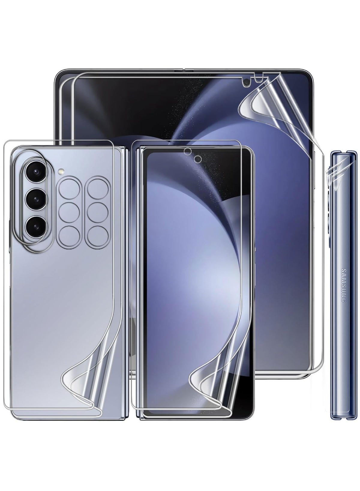 أداندو أداندو طقم حماية 10 في 1 لشاشة Samsung Galaxy Z Fold 8 Ultra من أفلام TPU المرنة (أثنان للشاشة الداخلية)