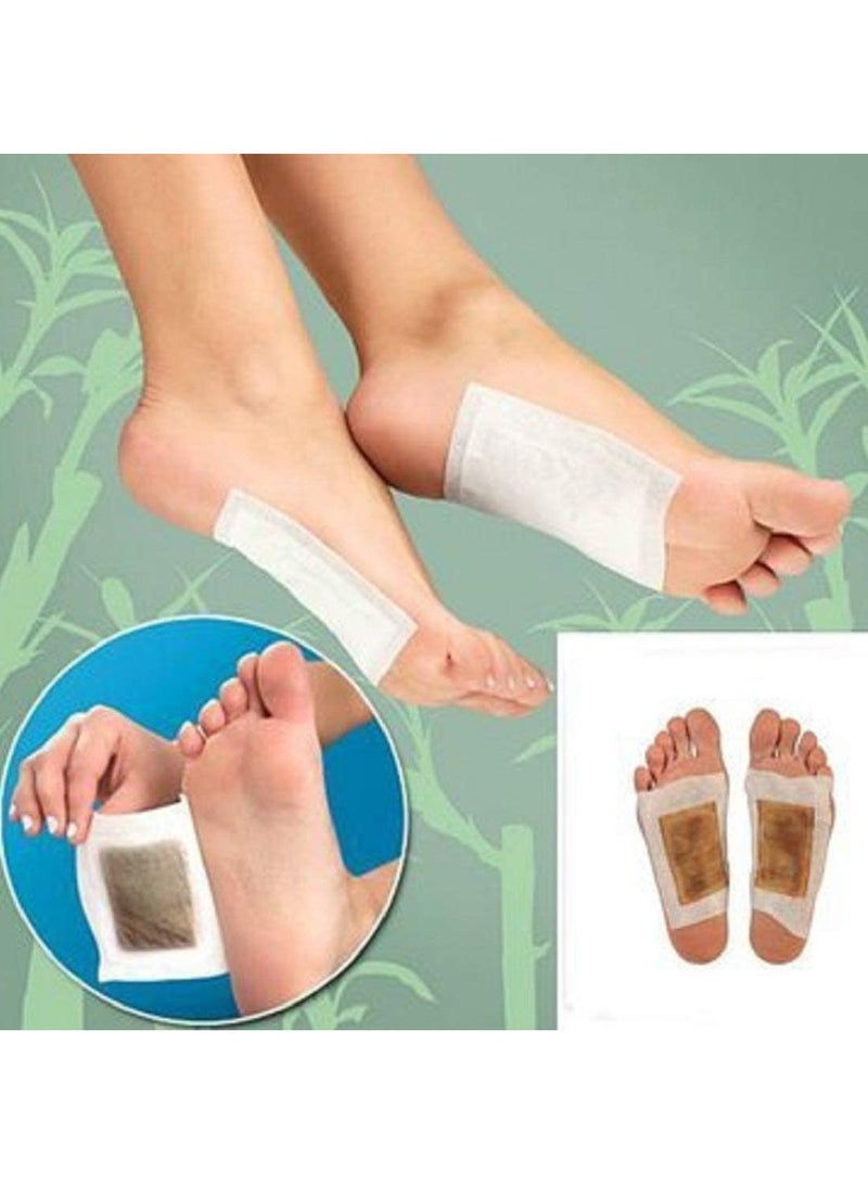 كينوكي Kinoki Detox Foot Patches Bamboo Wormwood Pads with Adhesive Foot Care Improve Sleep - Image 3