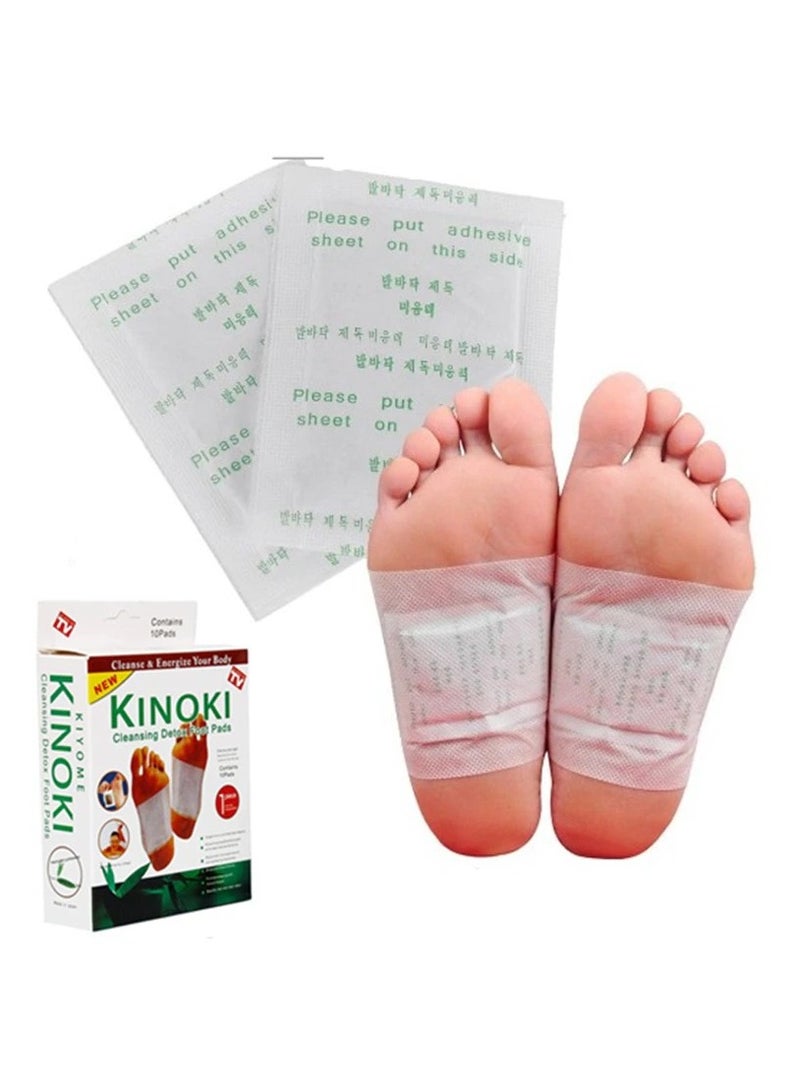 كينوكي Kinoki Detox Foot Patches Bamboo Wormwood Pads with Adhesive Foot Care Improve Sleep - Image 1