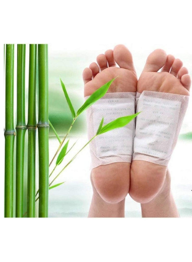 كينوكي Kinoki Detox Foot Patches Bamboo Wormwood Pads with Adhesive Foot Care Improve Sleep - Image 2