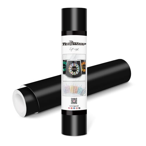 TECKWRAP Permanent Adhesive Vinyl 12 x 10ft Matte Black