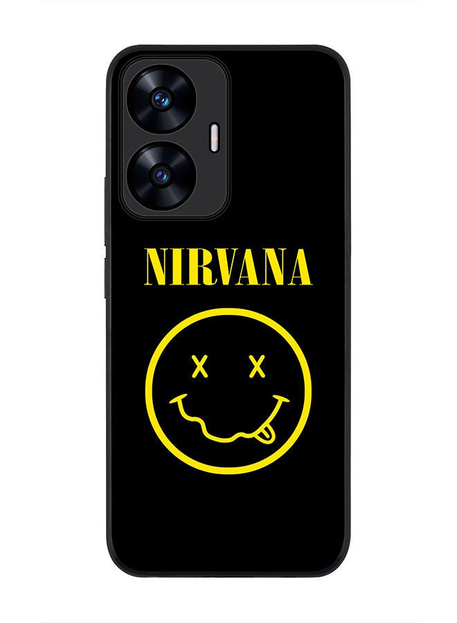 Stylizedd Rugged Black edge case for Realme C55 4G Slim fit Soft Case Flexible Rubber Edges Anti Drop TPU Gel Thin Cover -  Nirvana - Image 1