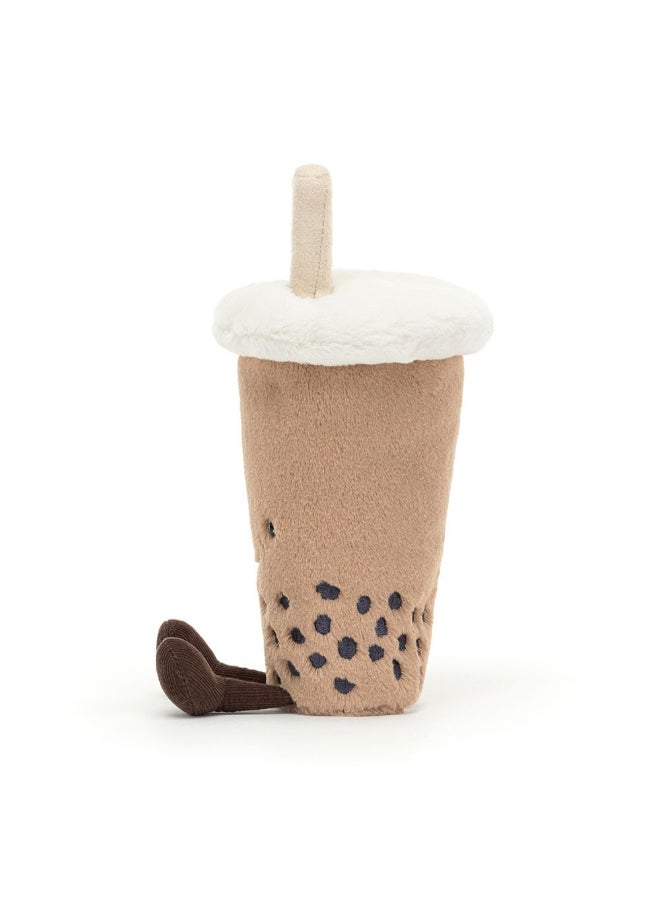 Jellycat دميّة بابل تي بوبا القابلة للتسلية - لعبة محشوة ناعمة بأرجل كوردي، هدية عيد الحب لطيفة للأطفال والبالغين، مجموعة جليكات، 17 سم - Image 2