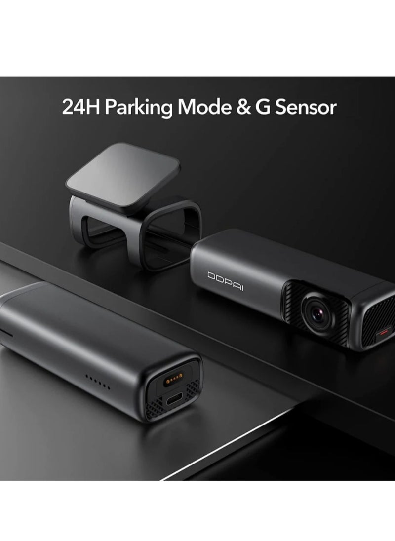 ddpai - DDPAI MINI5 4K Front Dash Cam Car Camera with 4G SIM Card and Tracking Function with 64GB Built-in Memory - Image 1
