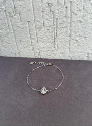 Diamond Teardrop Halo