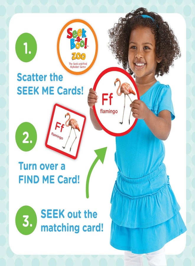 MindWare Seek-a-Boo! at The Zoo The Seek-and-Find Alphabet Matching Game - Fun Toddler Games Ages 2-4 - Improves Memory, Vocabulary and Letter Recognition - Image 4