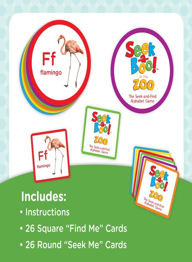 MindWare Seek-a-Boo! at The Zoo The Seek-and-Find Alphabet Matching Game - Fun Toddler Games Ages 2-4 - Improves Memory, Vocabulary and Letter Recognition - Image 2