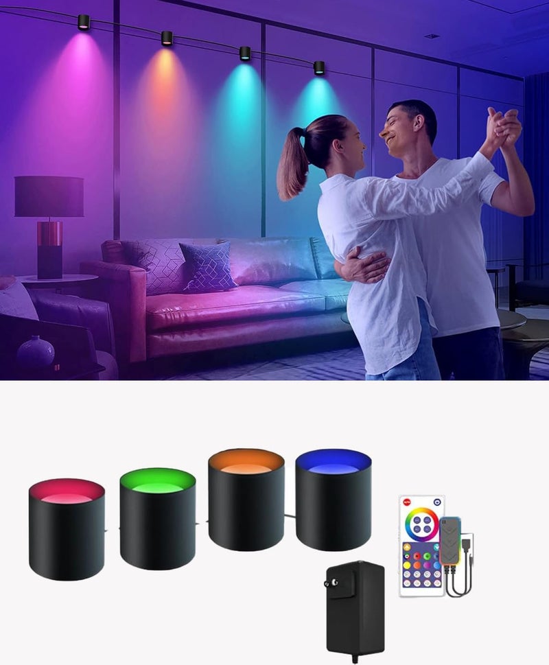 AWOKZA RGBIC Outdoor Lights Landscape Lighting with 30 Scene Modes Color Changing with App Control IP65 Patio for Garden Patios - Image 1