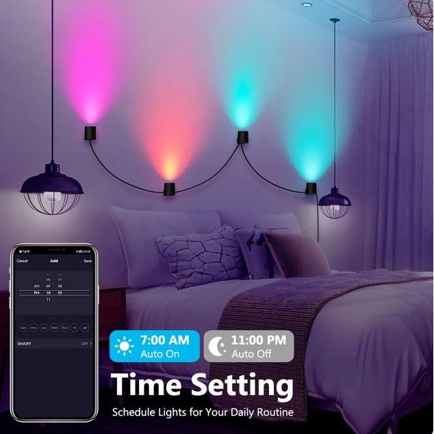 AWOKZA RGBIC Outdoor Lights Landscape Lighting with 30 Scene Modes Color Changing with App Control IP65 Patio for Garden Patios - Image 3