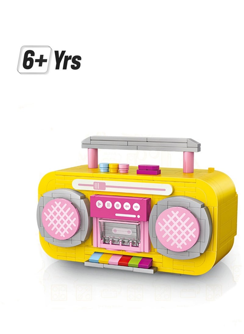 419pcs Yellow Recorder Model Set Building Blocks Creative Diy Simulation Collection Building Assembly Toys Children'S Gifts Home Decorations  - Image 1