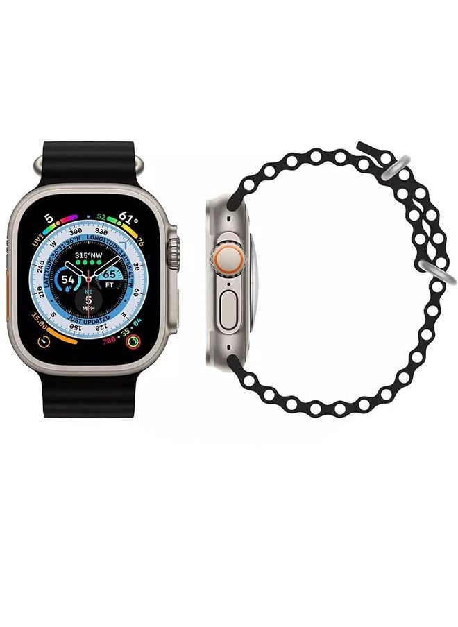 Black Tiger - smart watch Ultra 49 mm GT8 With Health Fitness Tracker and Supports The Arabic Language - Image 1