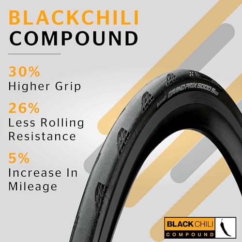 Continental Unisex – Adult's Grand Prix 5000 S Tyres, Black/Transparent, 28" 700x32C 32-622 - Image 3