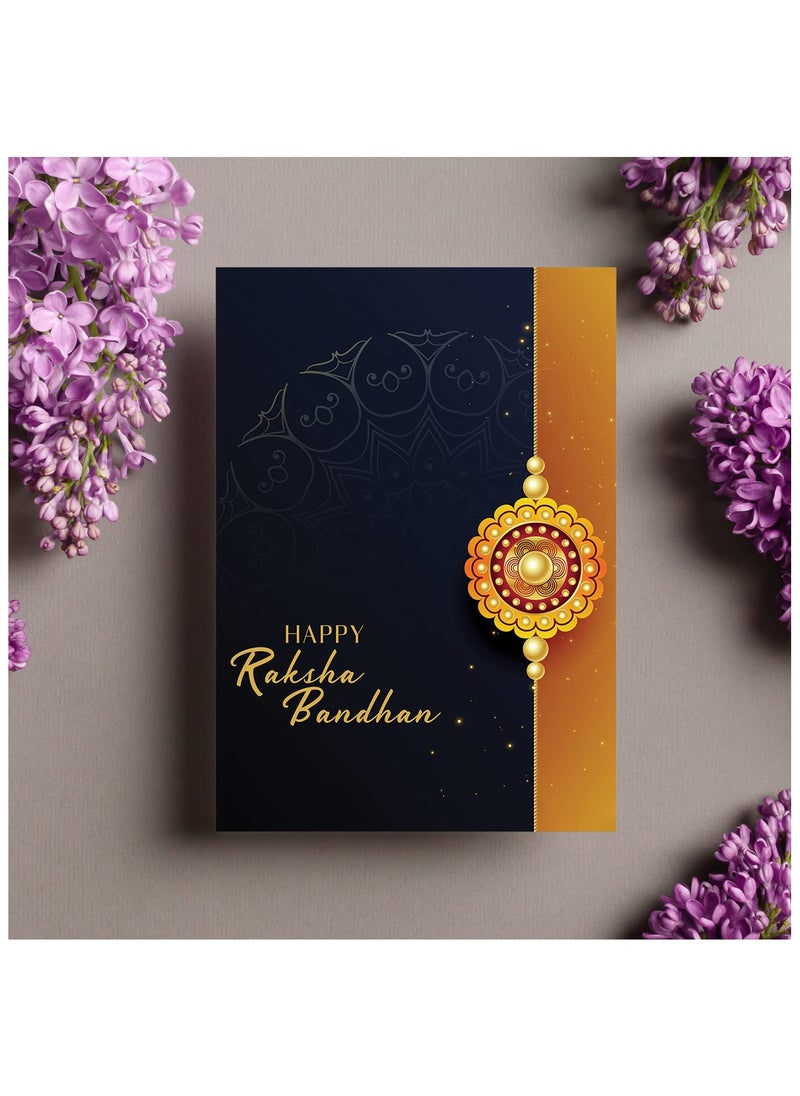 Oblivion - Oblivion Rakhi for Brother Set of 1 with Dish, Silver Coin and Greeting Card, Rakhi for Brother and Bhabhi, Rakhi with Gift for Brother, Rakhi for Kids, Rakhi Set, Rakhi Combo - Image 1